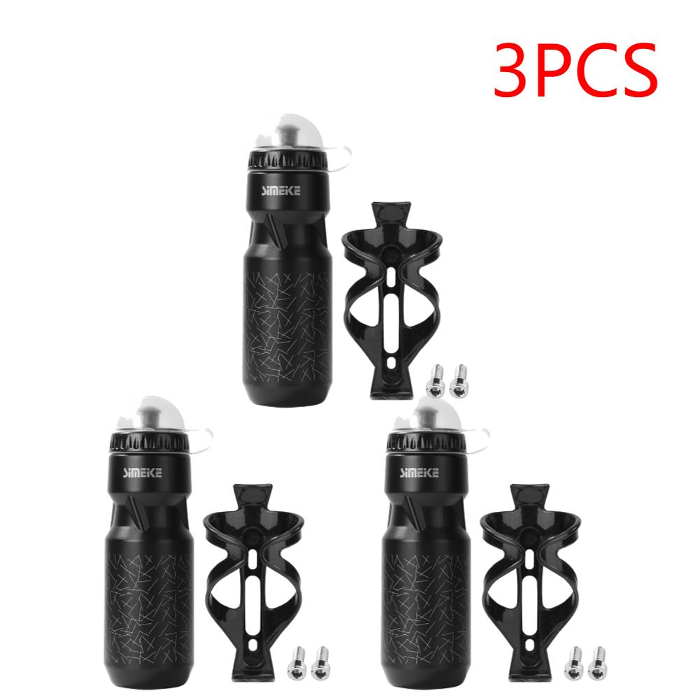 1/2/3 Stück Leichter Fahrrad-Wasserflaschenhalter Kunststoff Kohlefaser Käfig mit 750ml Wasserflasche für Rennräder & Mountainbikes