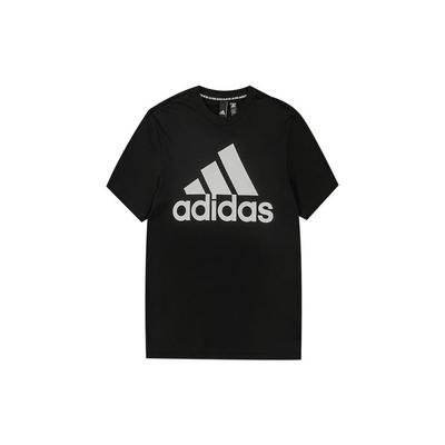 Classic Three-Stripe Logo Print Short Sleeve T-Shirt Men Tops Black DT9933