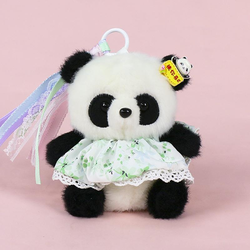 Premium Scented Panda Pendant Backpack: Dressed-Up Panda Doll In Various Styles