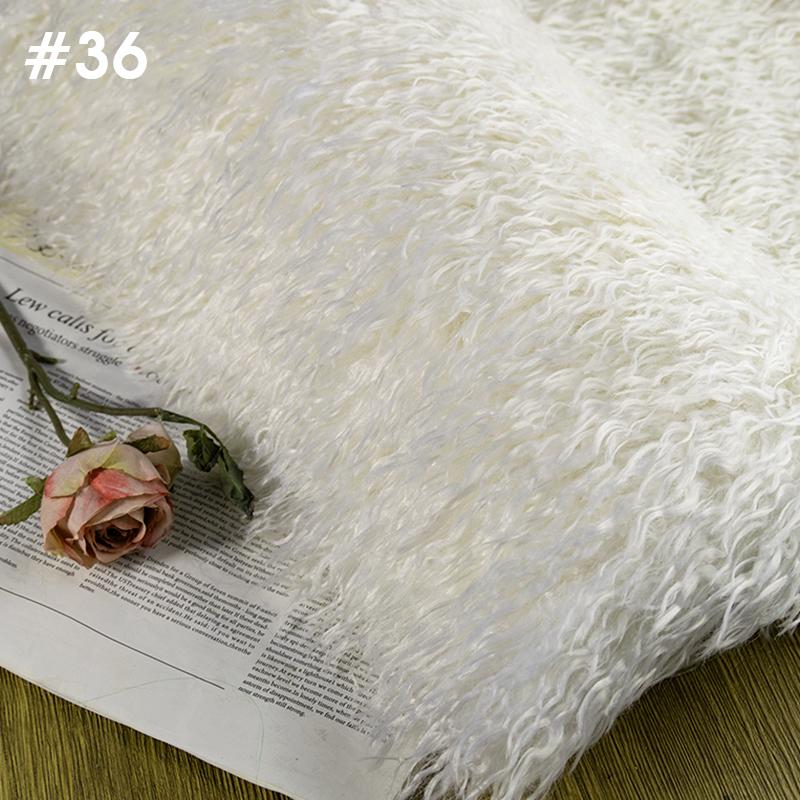 50*170cm High-grade 6cm Long Hair Cashmere Fabric Lamb Curly Imitation Tan Sheep Wool Plush Fabric DIY Clothing Dolls Cosplay