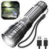 LED Flashlights USB Rechargeable Zoomable Super Bright Flashlight 5 Modes Outdoor Camping Lantern for Emergencies Camping Hiking