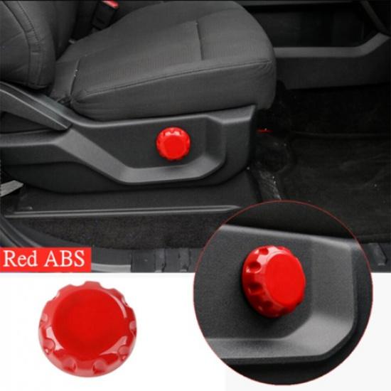Red Copilot Seat Lumbar Support Adjuster Knob  Cover Trim For Ford Maverick