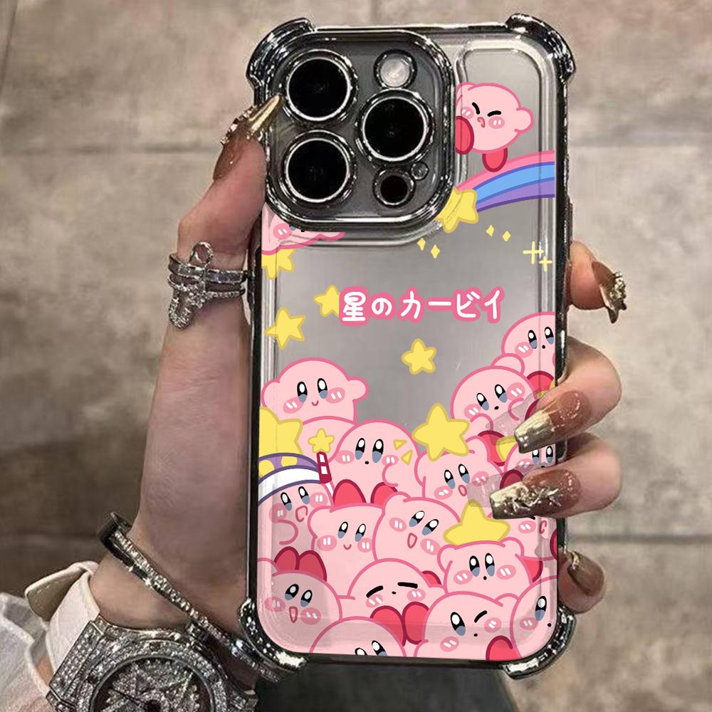 Pink K-Kirbys Phone Case for Xiaomi Redmi Note 15 14 13 12 14C 13C 12C 10C Pro Plus 4G 5G Anti-drop Transparent Cover