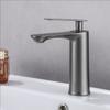 Grey Basin Faucet Hot and Cold Mixers Bathroom Wash Basin Faucets Taps Single Handle Cream White Basin Faucets