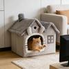 Foldable Dog House Kennel Bed Mat For Small Medium Dogs Cats Winter Warm Cat Bed Nest Pet Products Basket Pets Puppy Cave Sofa