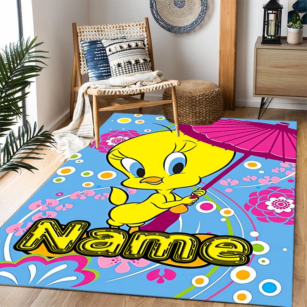Looney Road Runner Adventure Customize Your Name Carpet Suitable for Decorate room Living Rooms Foyer Dormitory Anti-slip Rug Office home decor Spirit