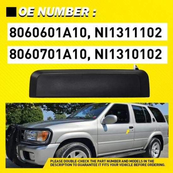 For 1986-1989 Nissan D21 XE Outside Exterior Door Handle Front Left Right 2pcs
