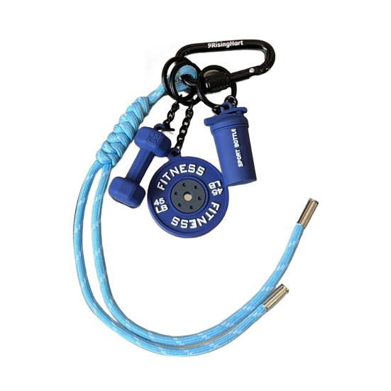 

Фитнес Брелок Любитель Тренажерного Зала Гантель Штанга Чашка для Воды Брелок Силиконовый Вес