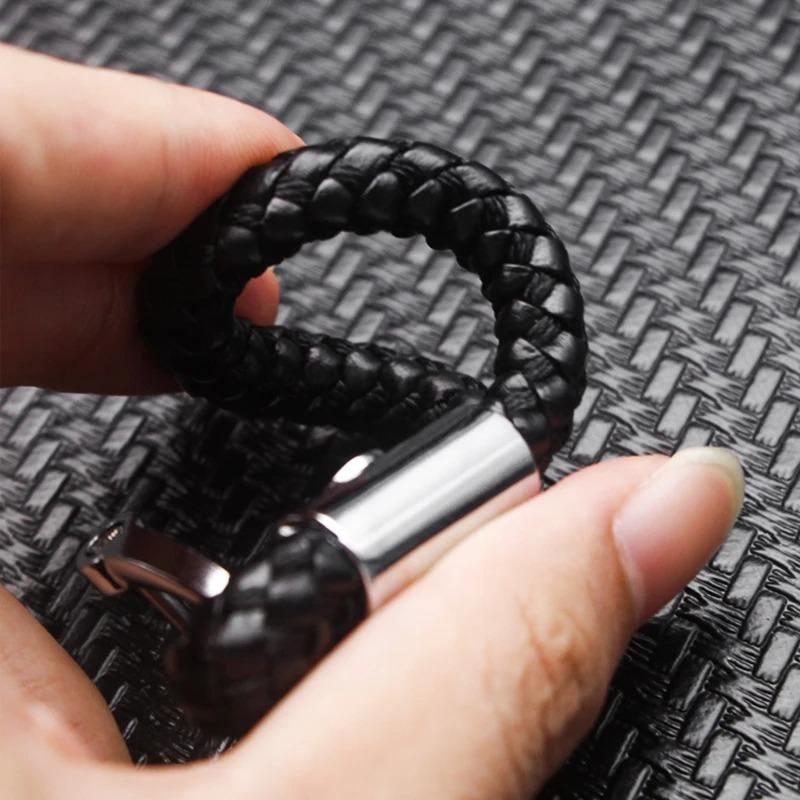 Handmade Braided Rope Keychain Anti Lost Key Ring Fit Volvo Xc60 Xc40 Xc90 S60 S90 V60 V90 Ex30 Ex40 Ex90 C40 V40 Car Key Gift