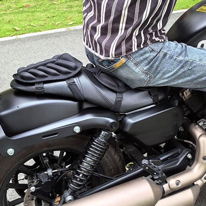 Universal Motorcycle Seat Cushion Non-inflatable 3D Seat Cover Pads Front Rear Cushion Water-Resistant Shock Absorbent