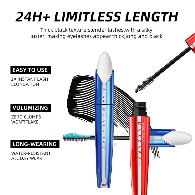 BOB silk mascara waterproof and non-smudging slender dense curled long-lasting elongated eye eyelashes beauty