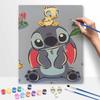 Disney Stitch Duck Oil Painting Kit, Hand Painting Canvas DIY Home Decor