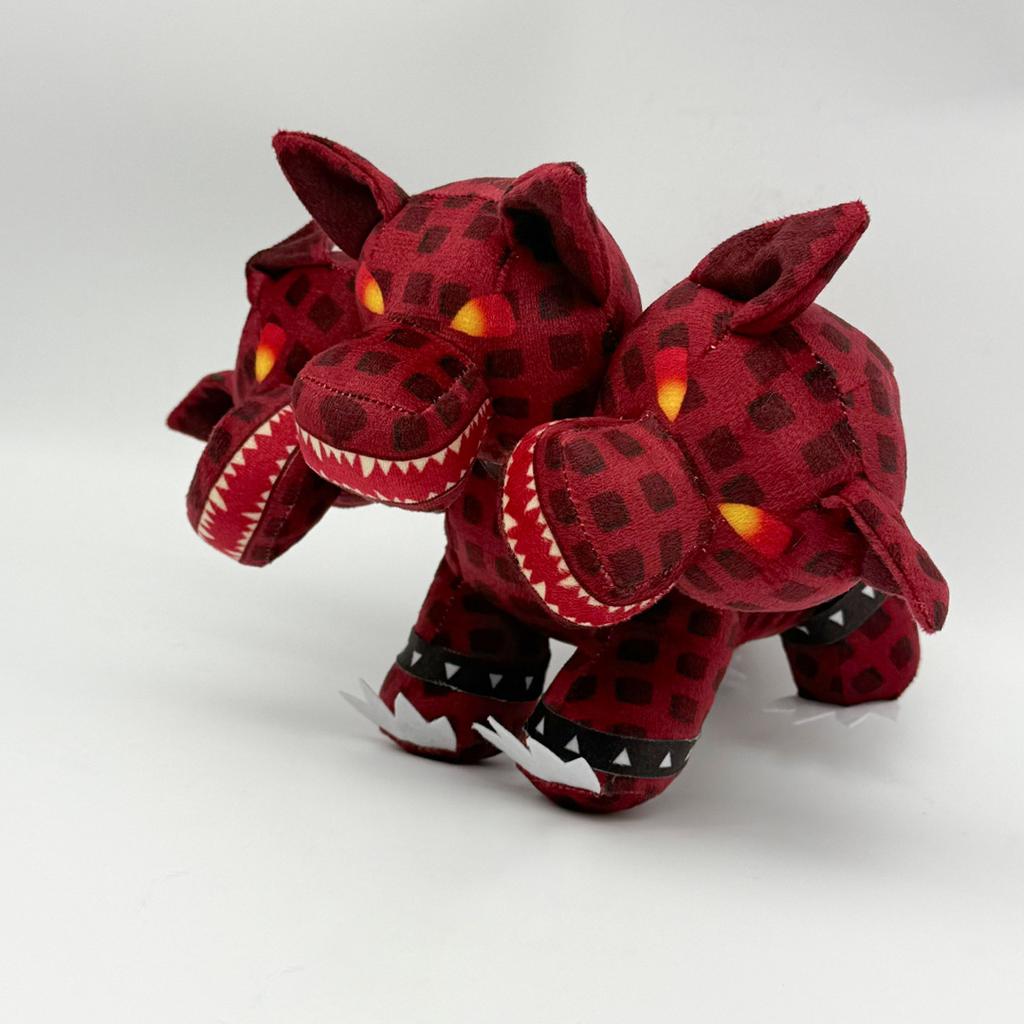 Steal A Brainrot Dog Plush Doll Funny Red Three-Headed Dog Stuffed Doll Fans Peripherals Birthday Holiday Gifts