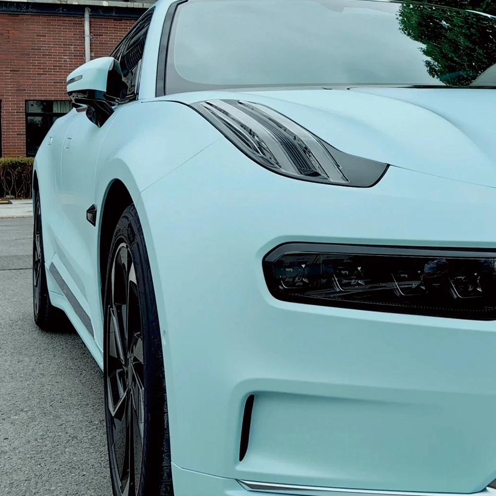 Car Sticker Extinction Glacier Blue Car Wrapping Film PET Sticker Bubble Free Auto Decals Car Accessories Exterior Interior