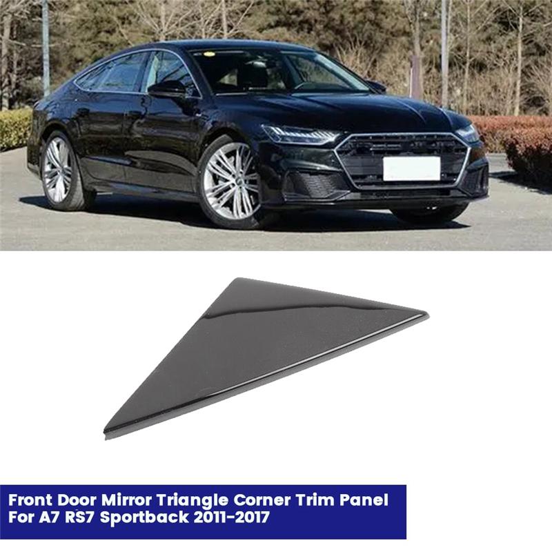 Well 1Pair Car Front Door Mirror Triangle Trim Panel Corner Cover For A7 RS7 Sportback 2011-2017 4G8837637A 4G8837638A