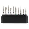 10pcsset Fraises Diamantées Dentaires FG 1.6mm Pièce à Main Haute Vitesse Embouts Émeri