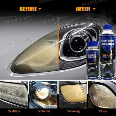 Car Headlight Polishing Liquid Polymer 100ML/200ML/300G/650G/800G Auto Headlamp Renovation Agent Car Repair Cleaning Products
