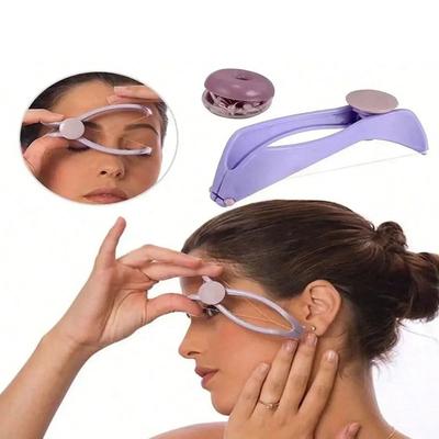1 peça-Depilador Facial para Bochecha Sobrancelha Mulheres Depilação Epilador Removedor de Pelos Faciais Depilação com Linha Mola Ferramenta de Maquiagem