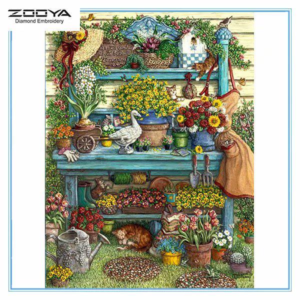 

ZOOYA DIY 3D Алмазная вышивка крестиком домашний декор кошка