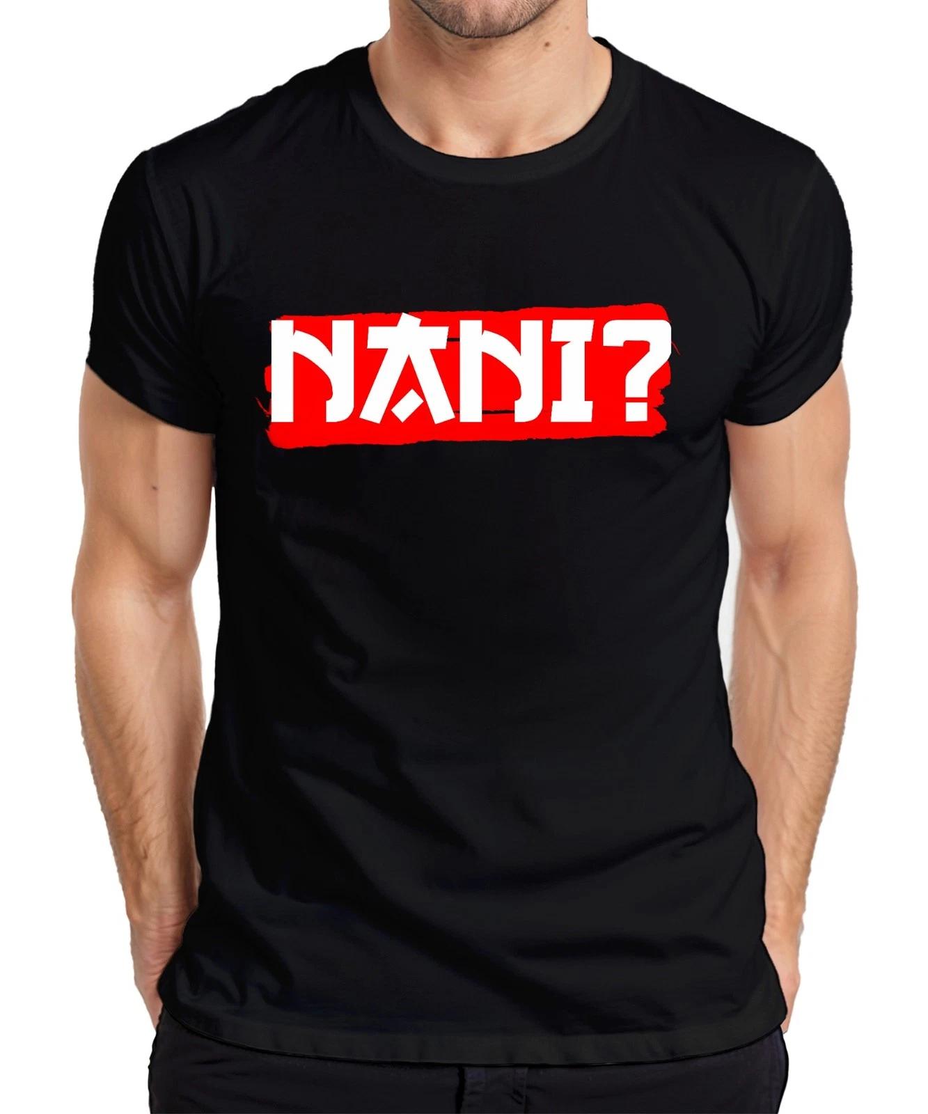 NANI? Anime Otaku Manga Fan Japan Meme Reaktion Popkultur Retro Herren T-Shirt L