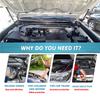 2pcs Car Front Bonnet Hood Gas Lift Support Shock Struts Black For Toyota 4Runner 2010-2022 SUV / Pickup OEM SG329048