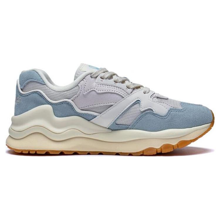 Li Ning 001 Mountains And Seas Abrasion Resistant Breathable Low top Sports Casual Shoes Women's White Cyan AZGT008-4