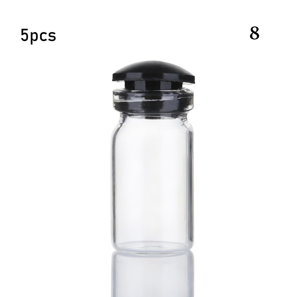 5/10pcs Small Drift Bottle Glass Jars Decoration DIY Containers Mini  Message Vials Ornament Cork Stopper Rainbow Wishing Bottle