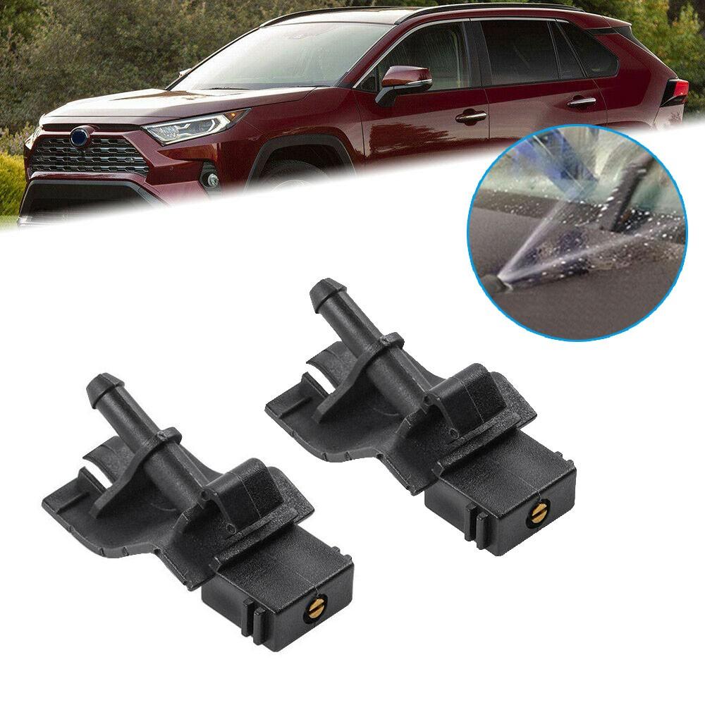 2Pcs Windshield Water Wiper Washer Nozzle Fit For Toyota Corolla Altis Camry