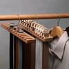 Multifunctional  Wood Belt Storage Ra Tie Waist Belt Silk Scarf Hanger Wooden Clothes Hanger Organizer Tool for Ladies