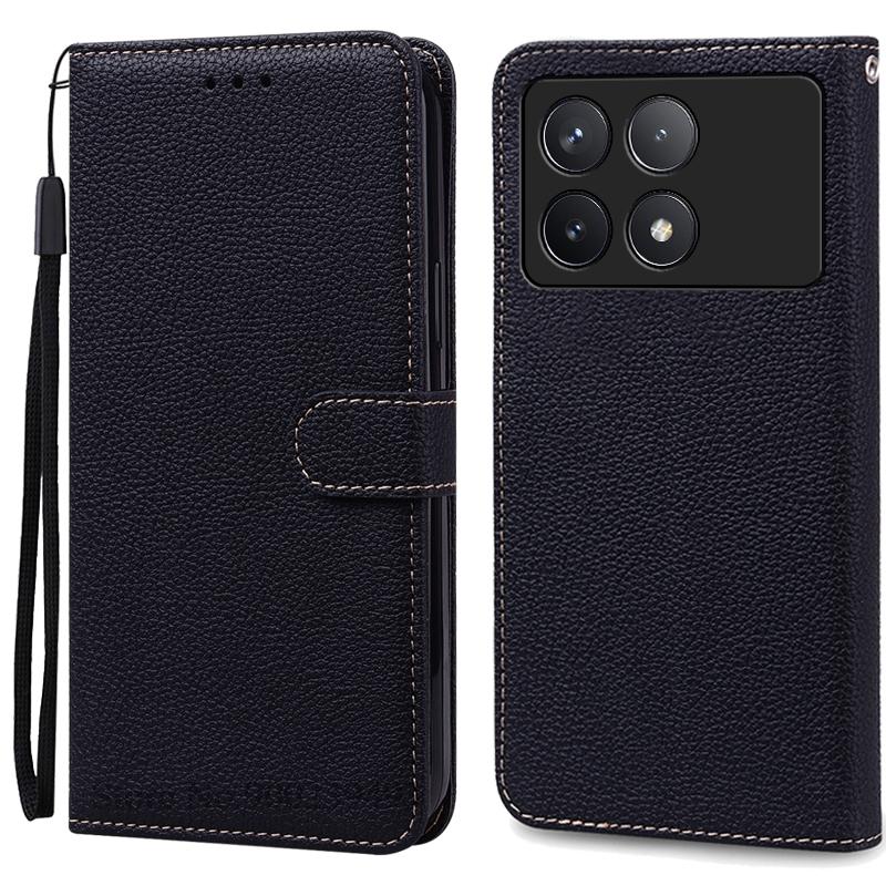 Pouzdro F6 Pro pro POCO F6 Pro Pouzdro Silikonová peněženka Kožené vyklápěcí pouzdro pro Xiaomi Poco F6 Pro 5G Pouzdro Knižní obal Fundas