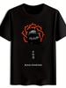 Black T-shirt with Retro Rock Band Graphic - "Bad Oliens" Design