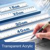 15cm 20cm 30cm 40cm Straight Ruler Plastic Drawing Ruler Stationery Measuring Ruler  School