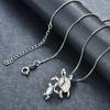 Summer European and American fashion boutique two turtles Opal pendant necklace creative design sense neck chain collarbone chain