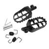 1 Pair Wide Fat Foot Pegs Pedal Metal Motorcycle Foot Pegs Pedals Aluminium Footrest for Yamaha PW50 PW80 for Honda XR50R CRF50