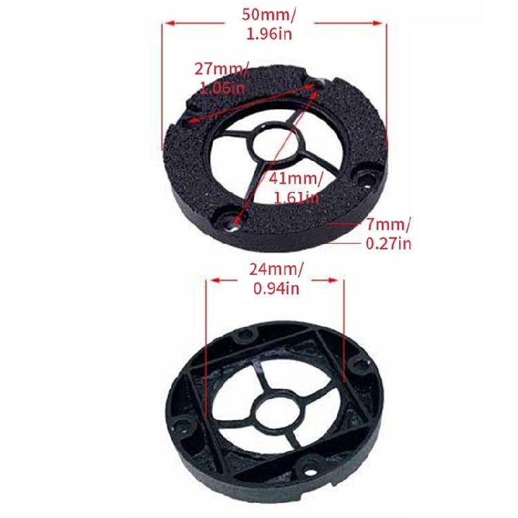 

High Pitched Speaker Aluminum Panel Circle 1in 1.25inch Speaker Decorative Circlet Car Modification Amplifiers Accessory