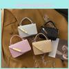 Wholesale Trendy Plaid Mini Handbag Women Bags 2024 Street Style Chain Single Shoulder Crossbody Bag