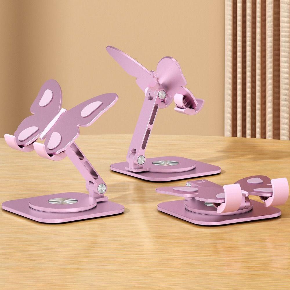 

Aluminum Alloy Desktop Stand Butterfly Tablet Stand For Desk Tablet Smartphone