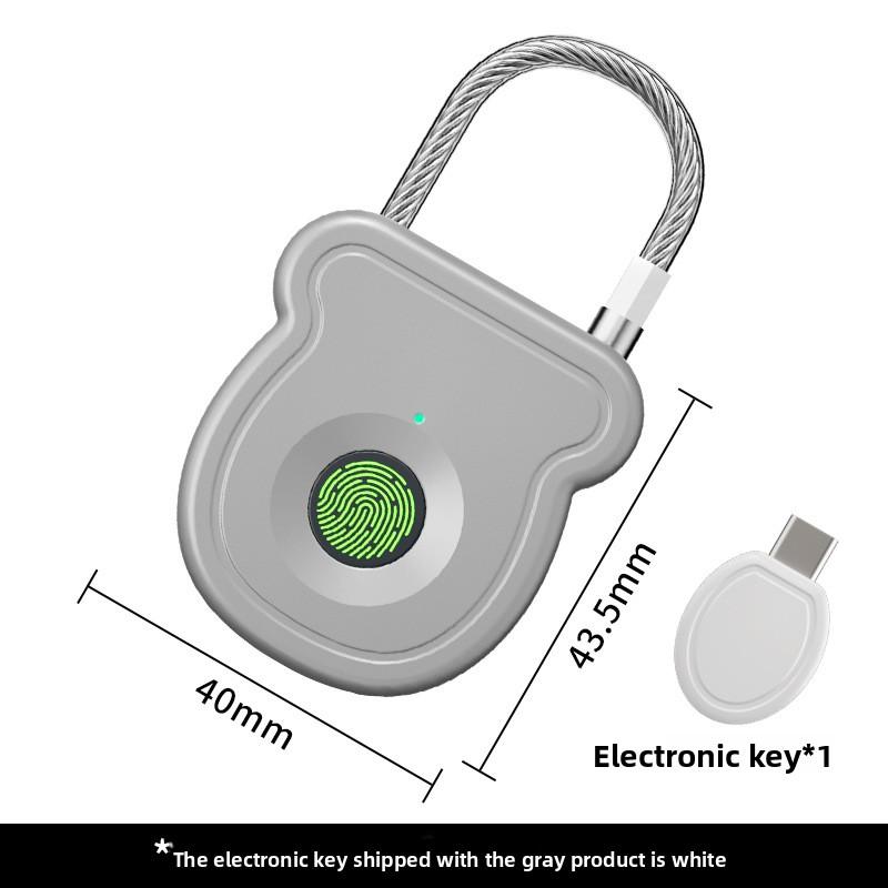 Smart Fingerprint Hanging Luggage Household Lock Student Cabinet Gym Apartment Protective Fingerprint Lock