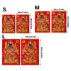 Decorative Flannel Door God for Spring Festival Easy Application and Removal Great for Traditional Culture Lover