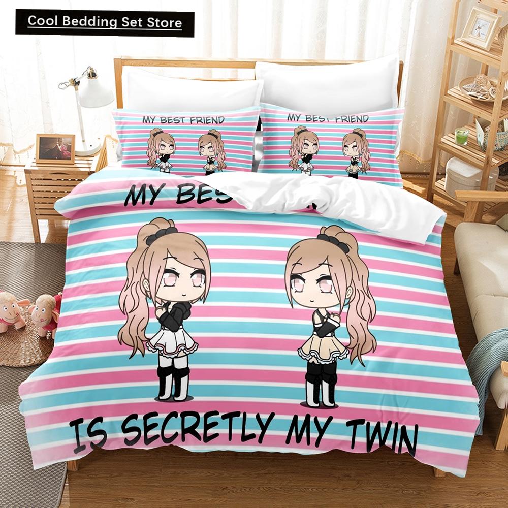 3D Anime The Gacha Girl Bedding Sets Duvet Cover Set With Pillowcase Twin Full Queen King Bedclothes Bed Linen For Home Textiles