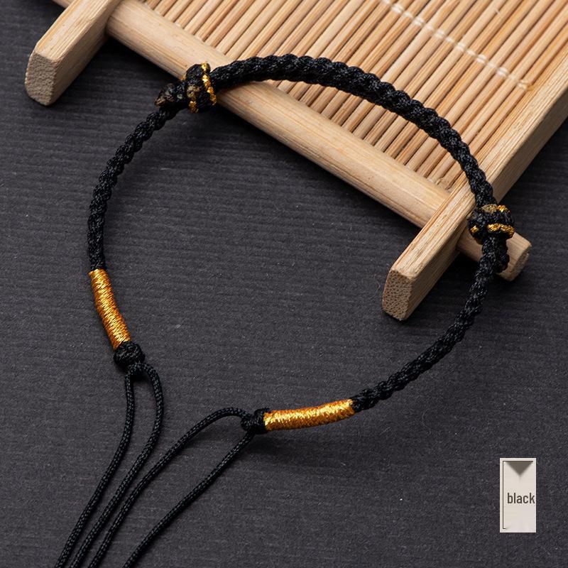 Lucky Red String Dragon Bracelet DIY Kit for Women - Xiaohongshu Style