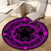 1pc Magical Seal Round Carpet, Made of Polyester,Perfect for Decorating Office Chairs, Living Rooms, A Vibrant Decorative Rug