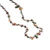 Minar Bohemian Multicolor Irregular Natural Stone Shell Crystal Glass Beads Beaded Necklace for Women Long Strand Sweater Chain