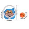 Wall Mount Baby Basketball Toy Set Foldable Basketball Training Toy  Bedroom Play
