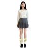 Nonslip Ribbed Socks Stacked Design Practical Polyester Leg Warmers For Jfashion Enthusiasts And Daily Wear