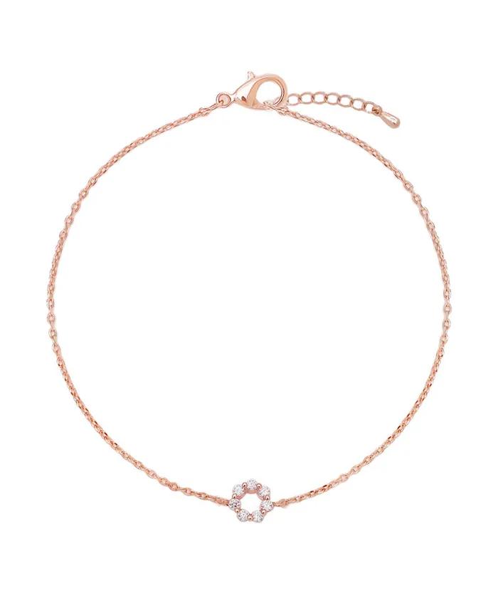 Rose Circle BL253B1223 Women's Bracelet Cubic Simple Daily Rose Gift Bracelet