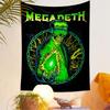 Megadeth Tapestry Wall Hanging, Heavy Metal Band Logo Poster Art, Rock Wall Decor for Bedroom Living Room Dorm