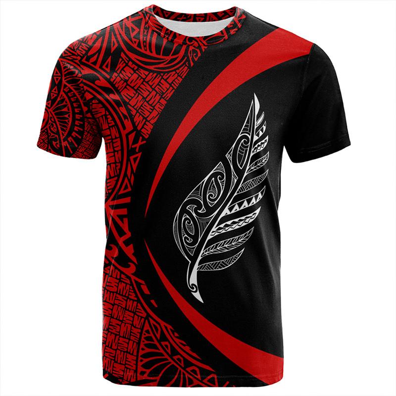 Summer 3D Print New Zealand Maori Tribal Patterns T Shirt For Men New Zealand Waitangi Day Graphic T-shirts Tees Shirts Clothing