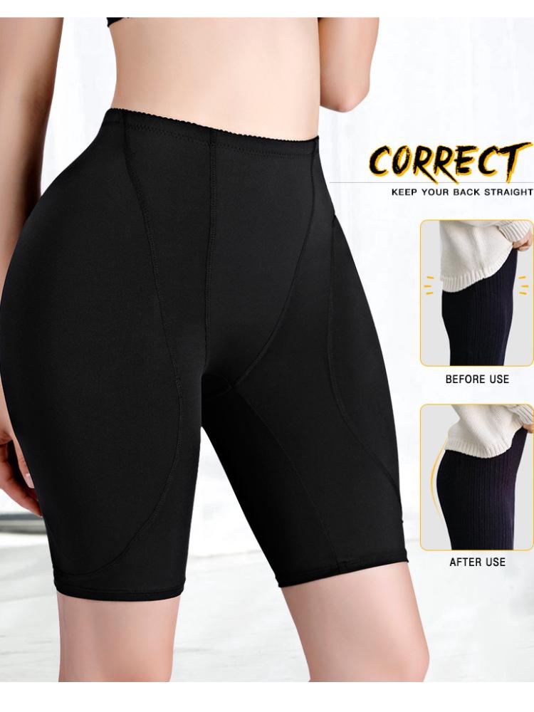 Women's Tummy Tightening Fake Buttocks Pants Hip Enlargement Lifting Padded Shapewear Girdle Plus Size Waist Shaping Briefs