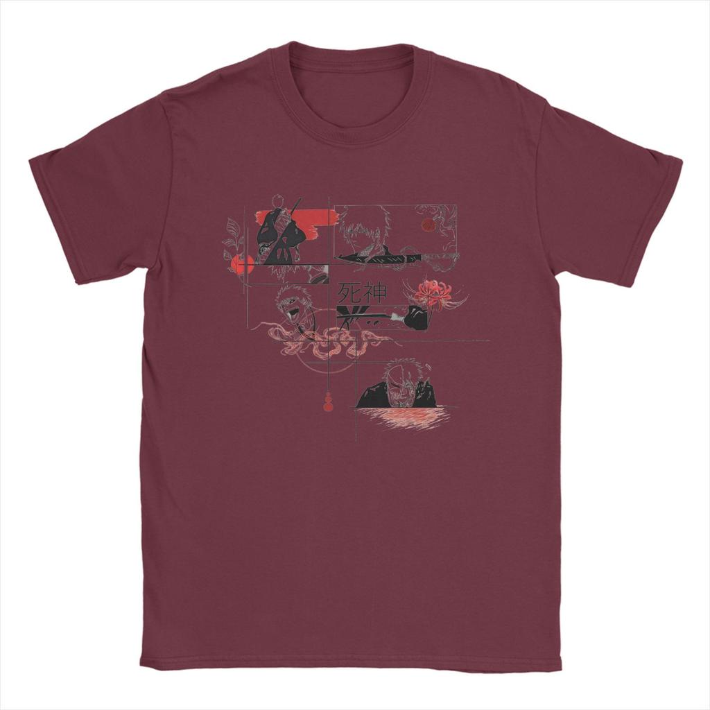 Bleach T-Shirt Sommer Klassische T-Shirts 100% Baumwolle Mode T-Shirt Für Herren Kurzarm Benutzerdefinierte DIY Kleidung